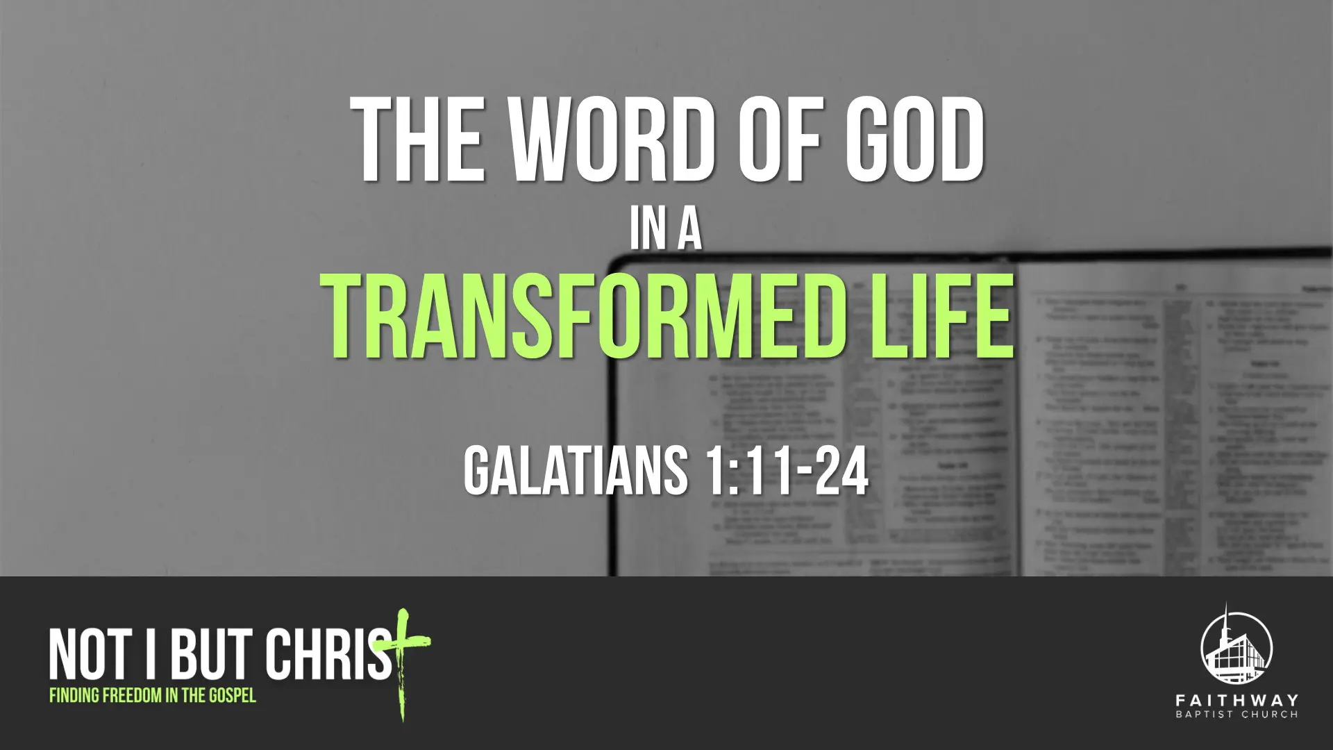 The Word of God in a Transformed Life