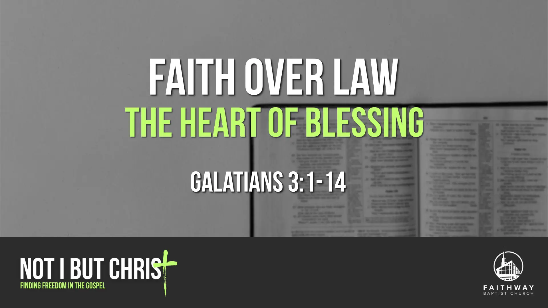 Faith Over Law: The Heart of Blessing