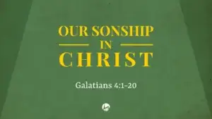 Our Sonship In Christ